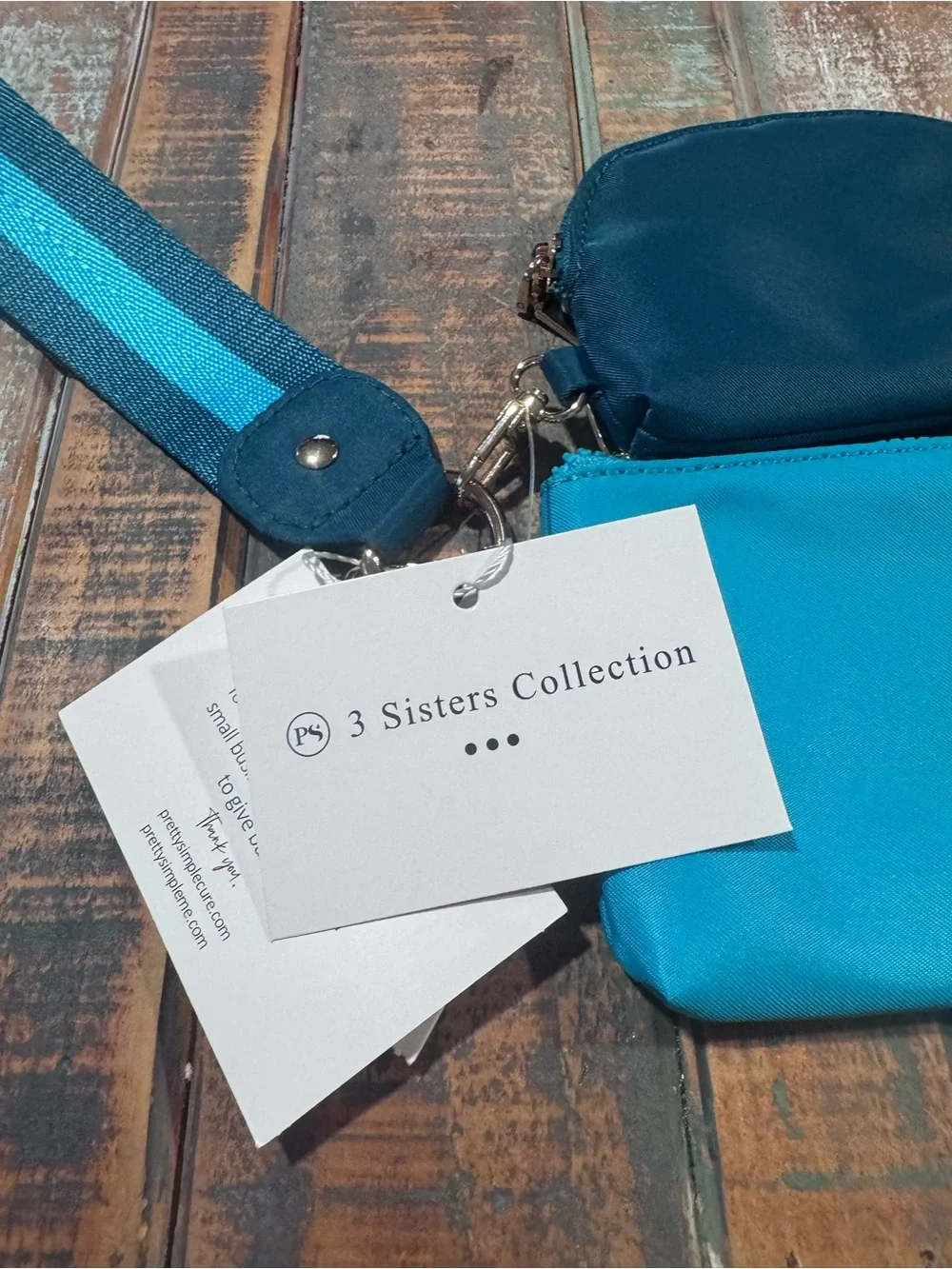 Anthropologie Pretty Simple 3 Sisters Collection Wristlet Keychain